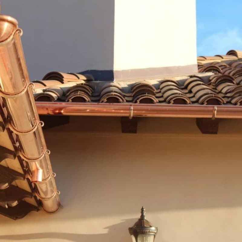 copper gutter system