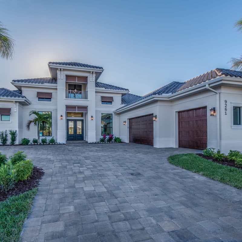 House with copper gutters