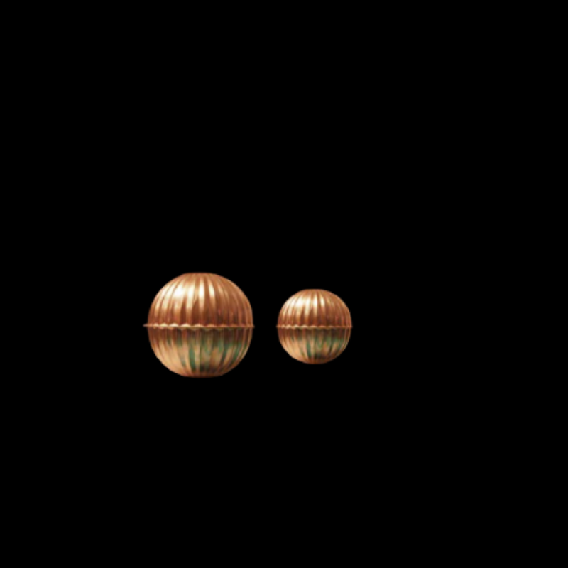 Fluted Copper Balls